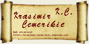 Krasimir Čemerikić vizit kartica